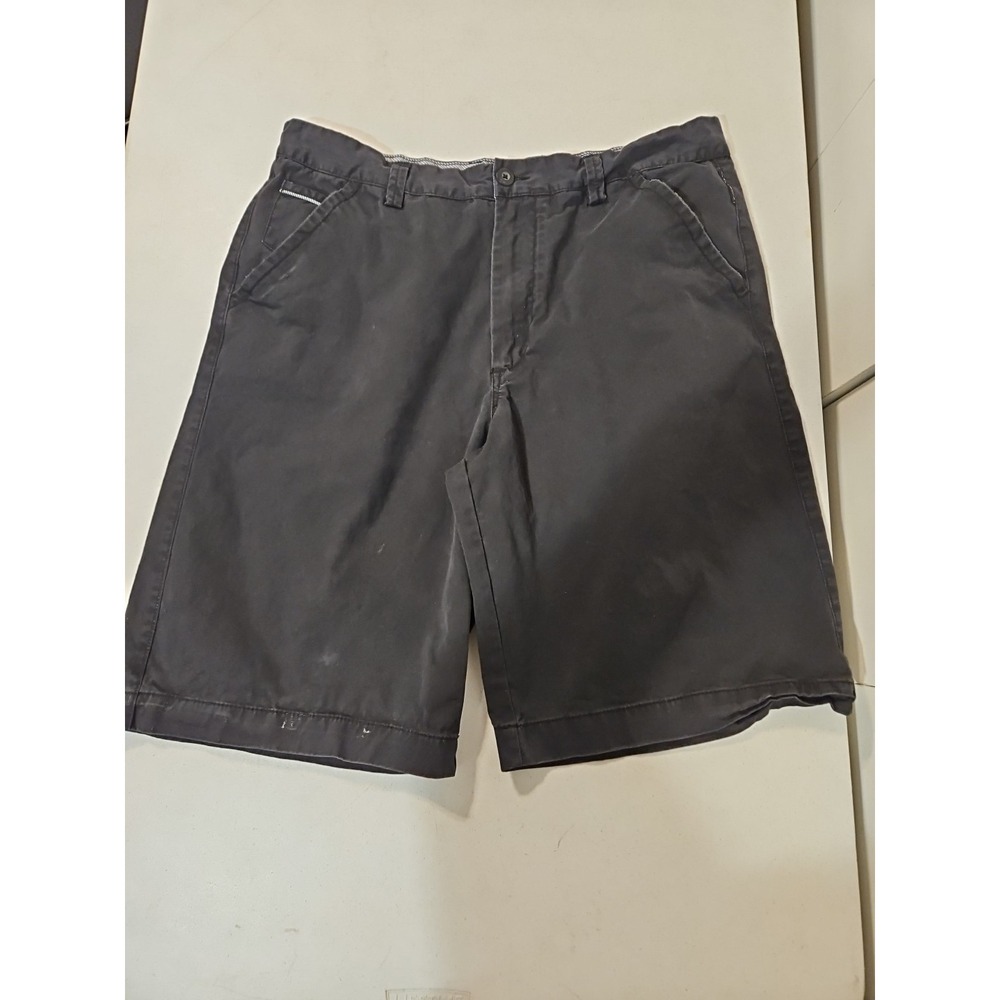 Ecko Unltd Shorts Mens 38 Black Pockets Streetwear Baggy Y2K 100%cotton (A1277)